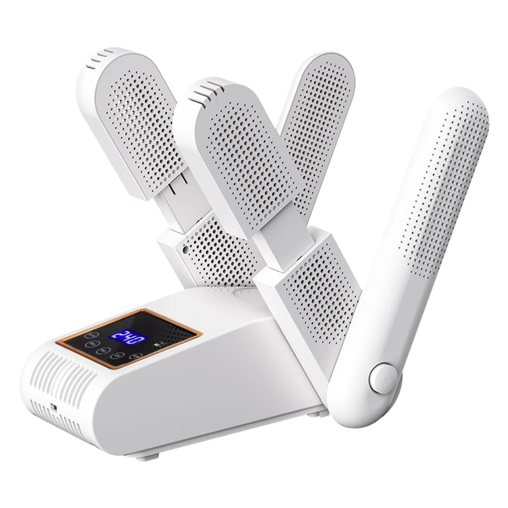 Foldable Electric Shoe and Boot Dryer with Timer
