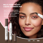 Waterproof Multi-Fork Liquid Eyebrow Pen for Natural Brows