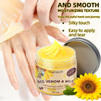 YUITIKUE Bee Venom Milk Hand Wax Exfoliating Mask for Smooth Skin