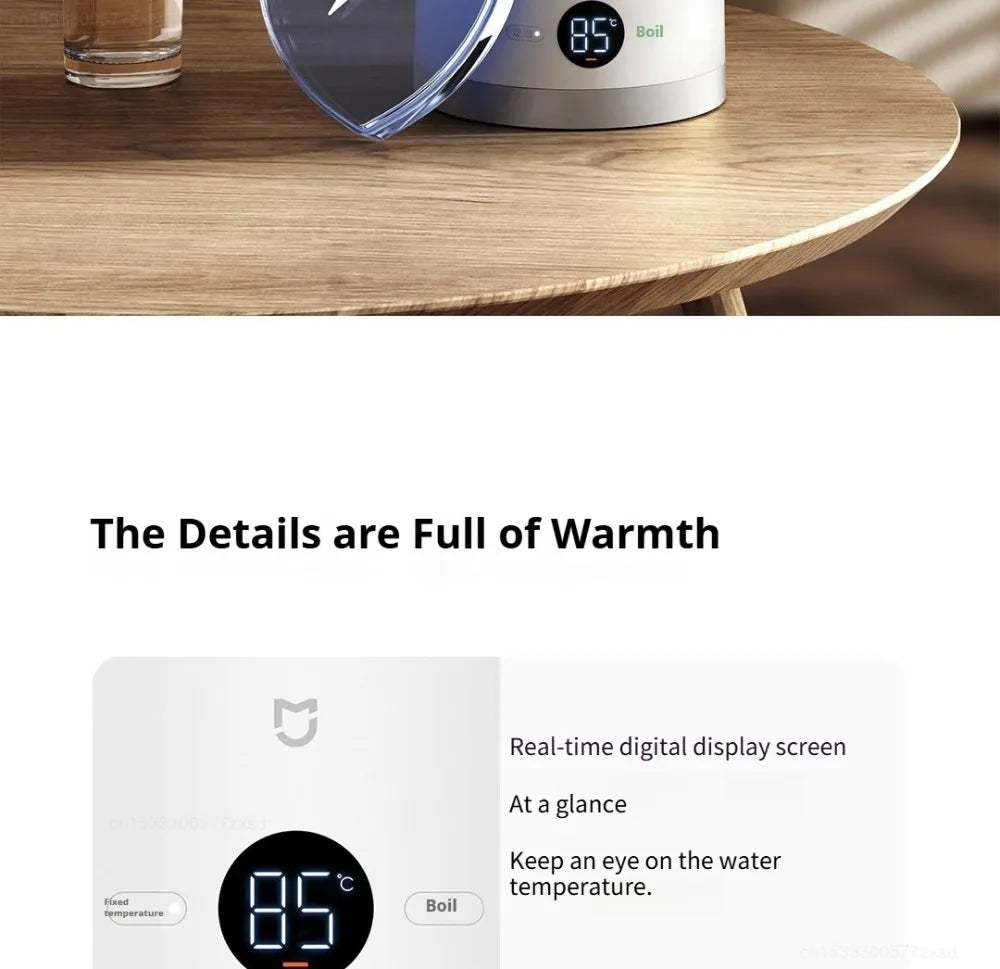 Mijia Smart Electric Kettle 3 Stainless Steel Rapid Boiling Water Heater - 33