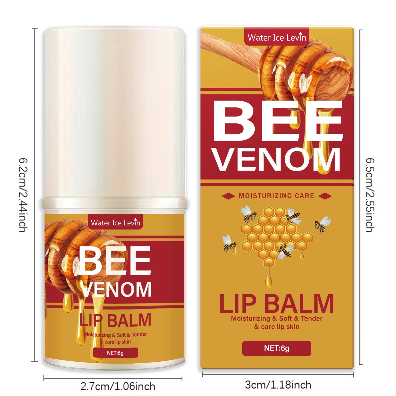 Bee Venom Lip Balm Hydrating Moisturizing Lip Care Treatment - 3