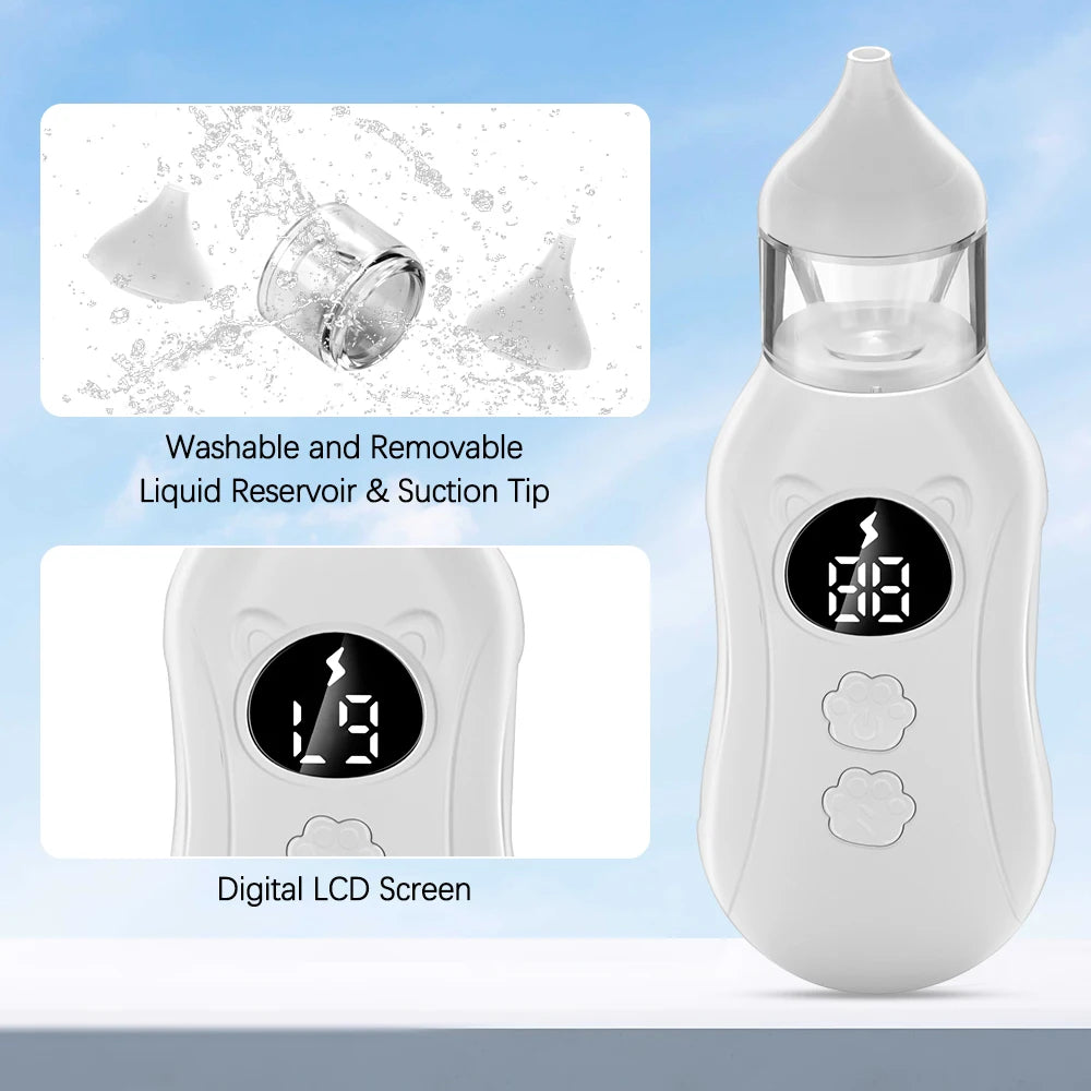 Electric Baby Nasal Aspirator with Music and Gentle Suction