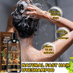 Dark Brown Hair Dye Shampoo with Biotin Keratin and Ginseng 100g