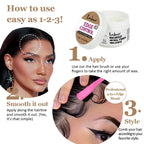 Hair Styling Wax Stick Edge Control Gel and Black Castor Oil Set
