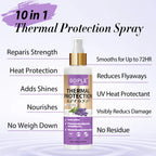 Lavender Extract Thermal Hair Protection Spray for Natural Hair and Wigs