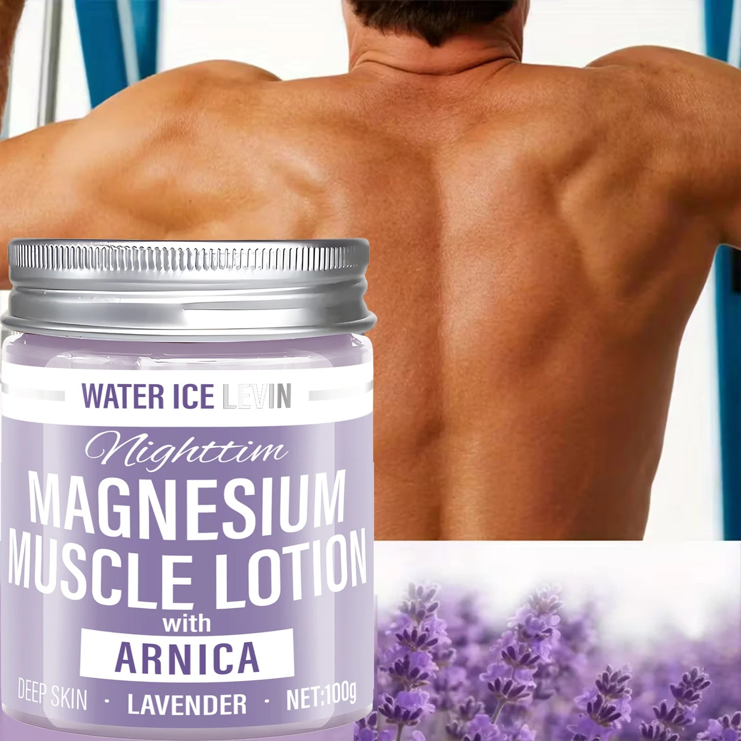 Magnesium Muscle Recovery Lotion with Hyaluronic Acid & Lavender 100g - 1
