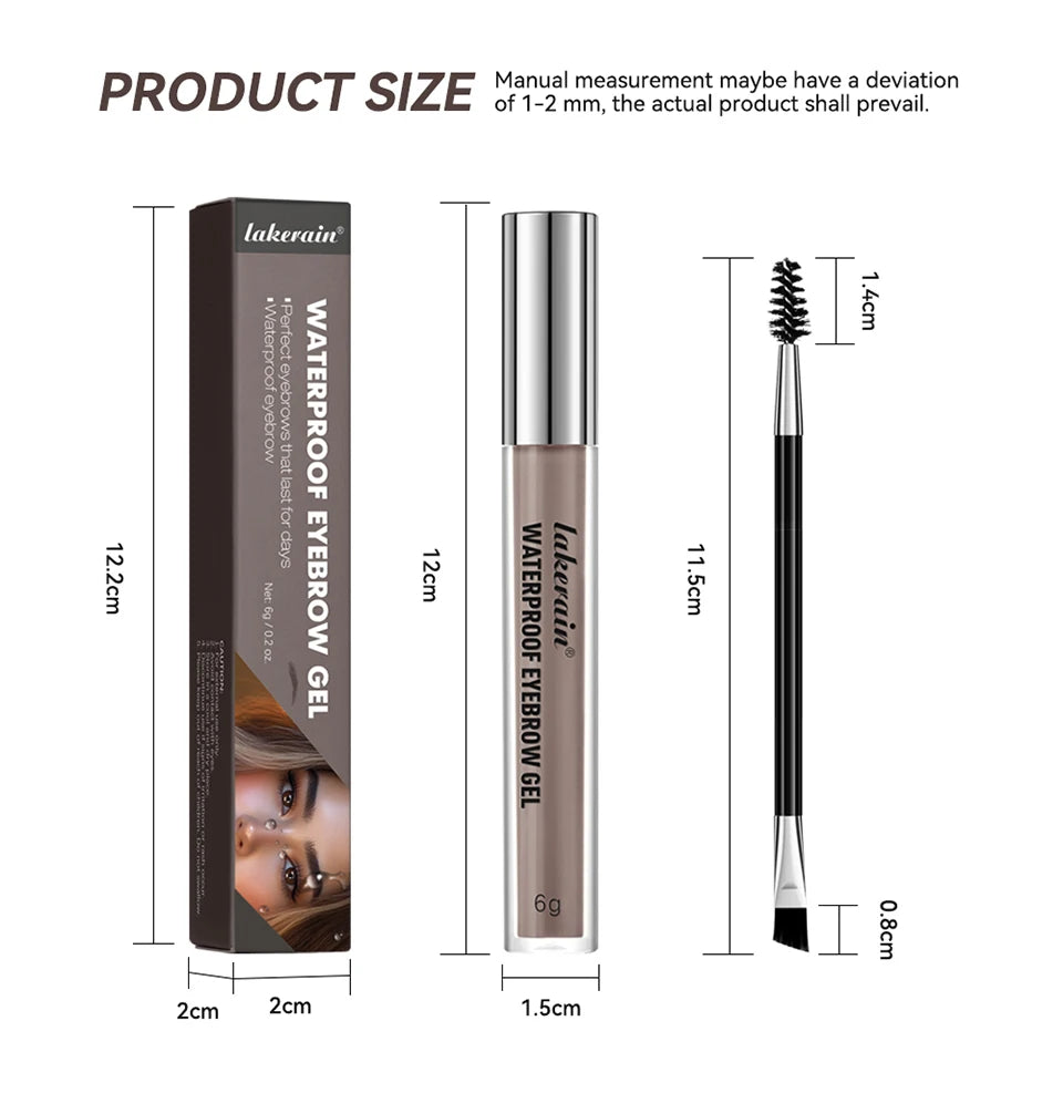 Waterproof Eyebrow Tint Gel for Defined Natural Brows - 14