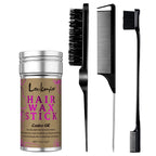 Lockmio Hair Wax Stick and Styling Brush Set for Frizz Control
