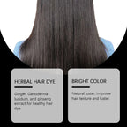 Natural Herbal Black Hair Dye Shampoo for Grey Coverage 100ml
