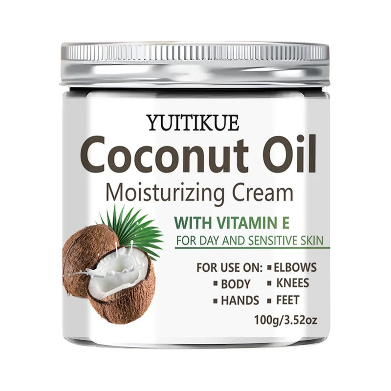 YUITIKUE Coconut Oil Moisturizing Body Cream for Dry Skin 100g