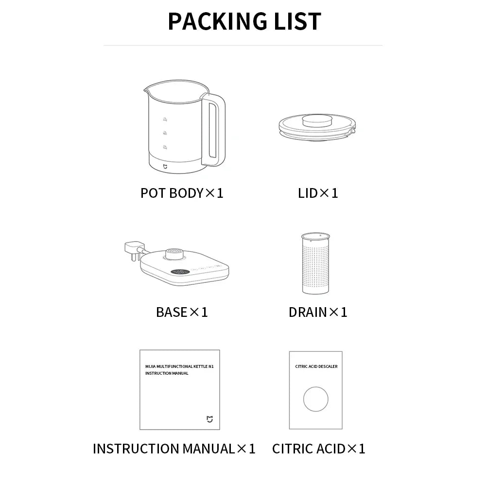 Mijia Multifunctional Electric Health Pot 1.5L Tea Kettle N1 - 22
