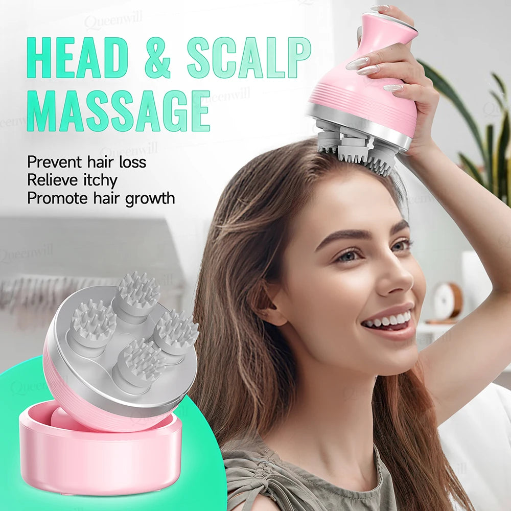 Portable Oral Irrigator and Electric Scalp Massager Set - 29