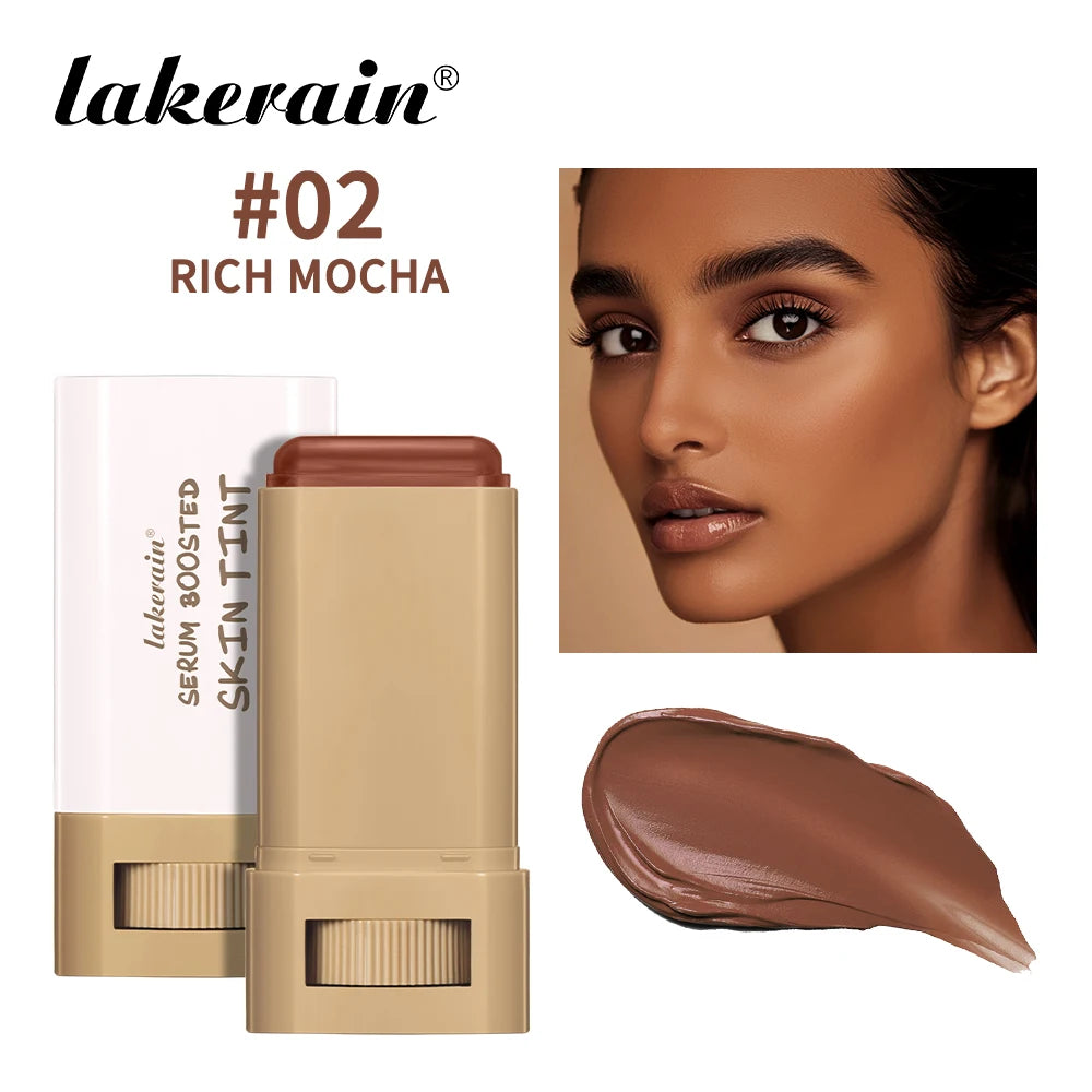 Matte Foundation Stick with Built-in Brush for Flawless Coverage