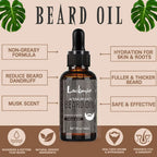 Lockmio Natural Beard Oil Vanilla Scent Hydrating Growth Treatment 30ml