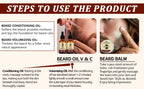 Goiple Beard Growth Oil and Balm Grooming Kit for Men