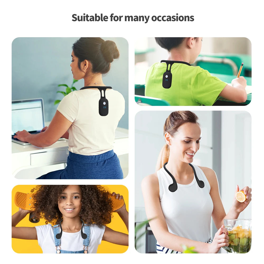 Smart Posture Corrector with LCD Vibration Reminder