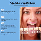 Adjustable Snap-On Smile Veneers for Missing Teeth