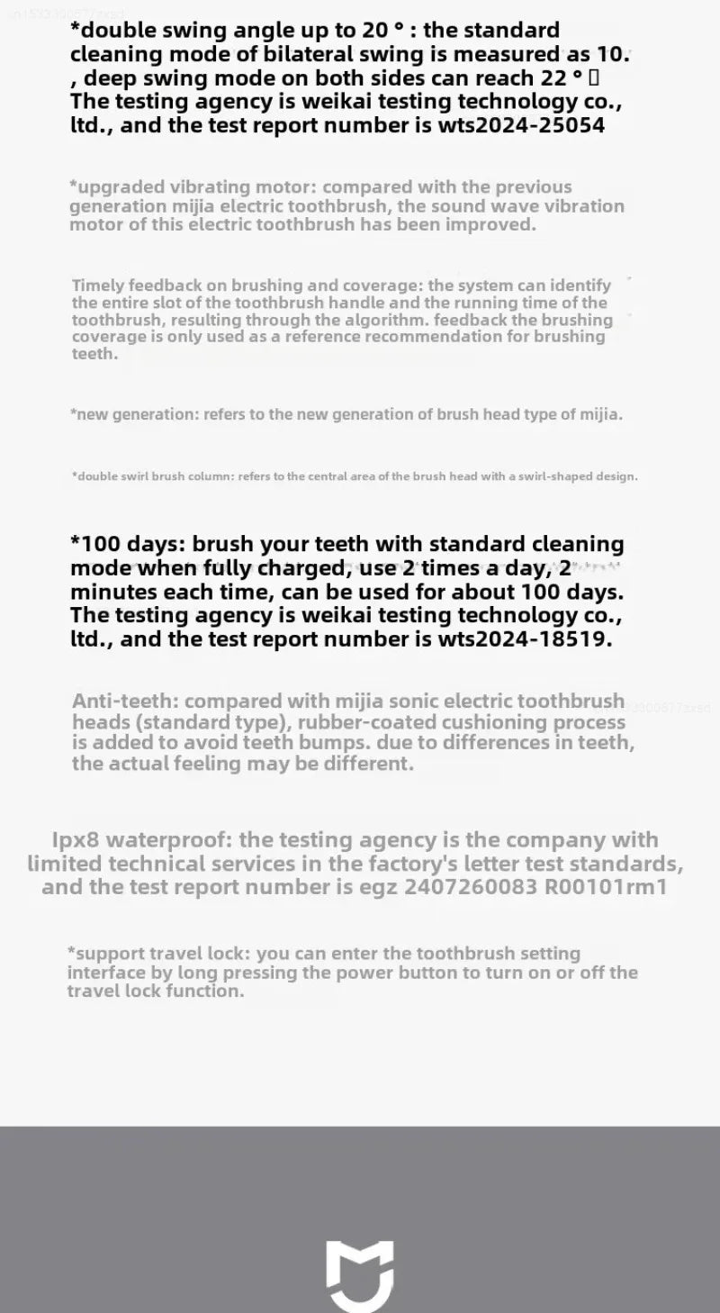 Mijia Sonic Electric Toothbrush Pro Intelligent Rechargeable Toothbrush