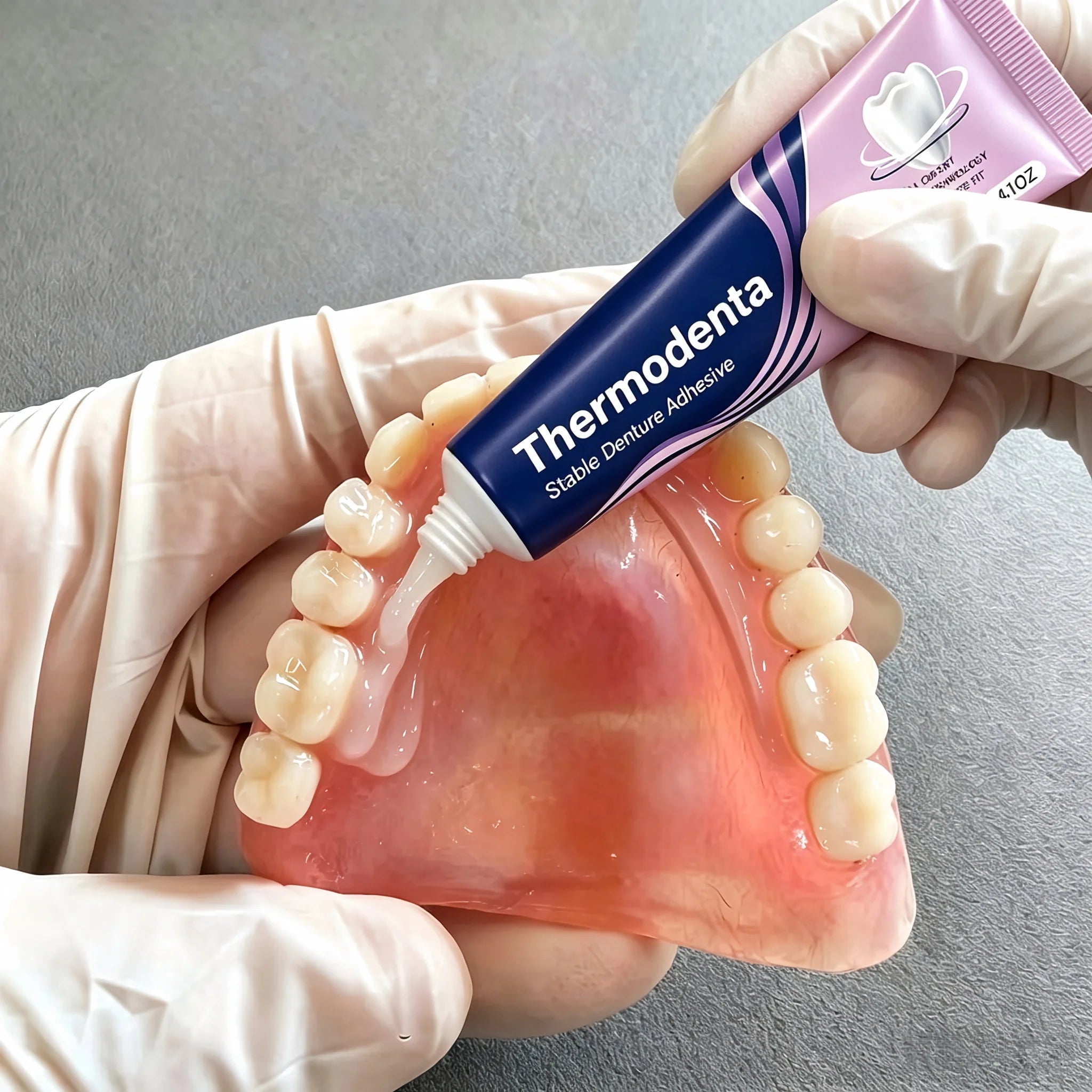 Thermoplastic Denture Adhesive Gel for Comfortable Secure Fit - 1