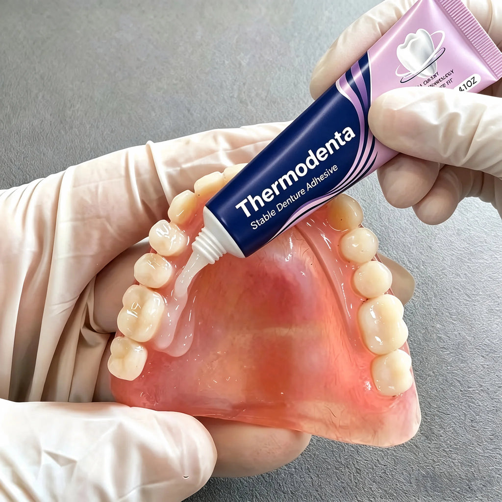 Thermoplastic Denture Adhesive Gel for Comfortable Secure Fit