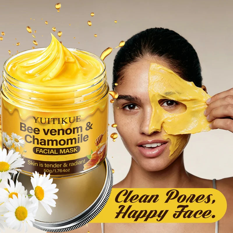 YUITIKUE Bee Venom and Chamomile Hydrating Peel Off Facial Mask 50g