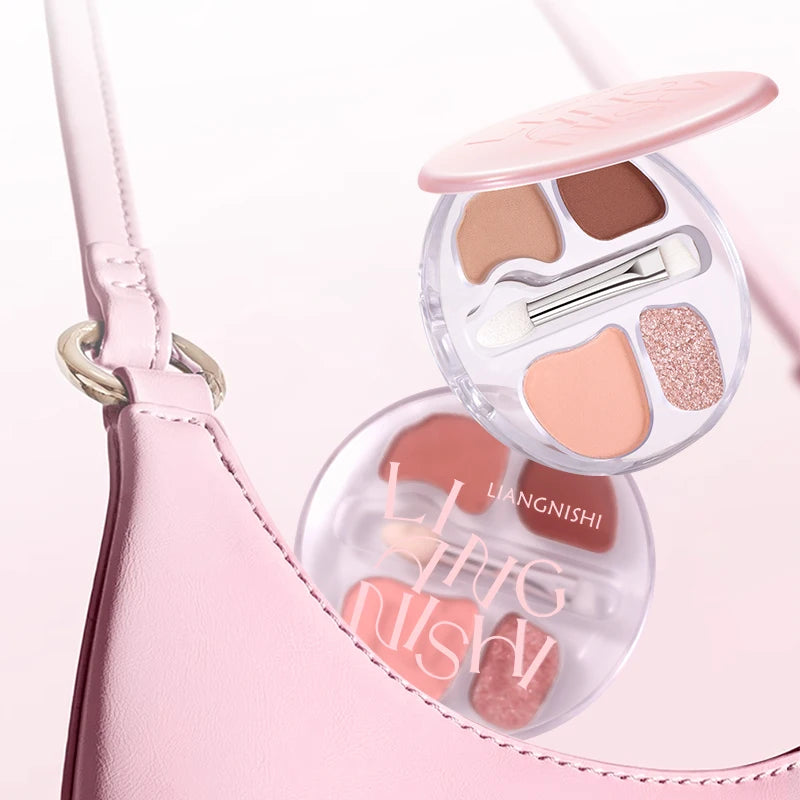 4 Color Eyeshadow Palette Waterproof Matte and Shimmer Makeup Kit