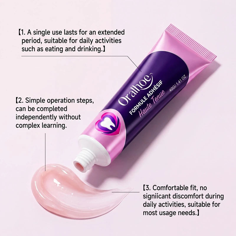 Silicone Denture Adhesive Cushion for Secure Daily Fit - 3