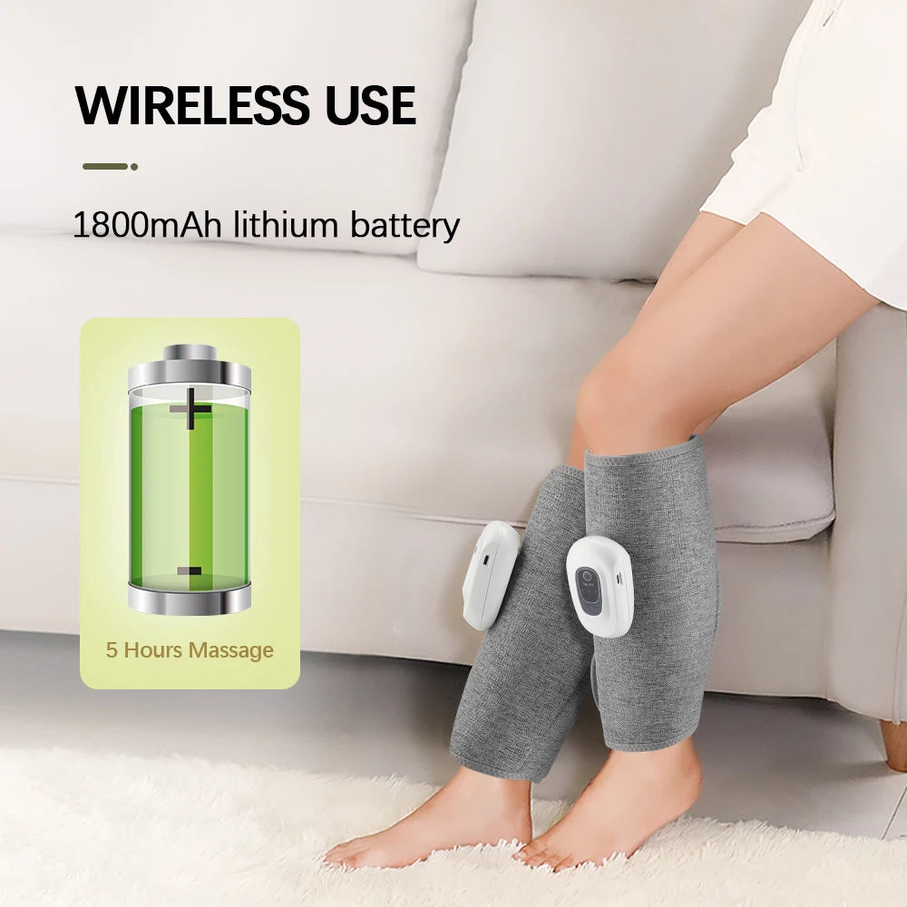 Wireless Air Compression Calf Massager for Leg Pain Relief