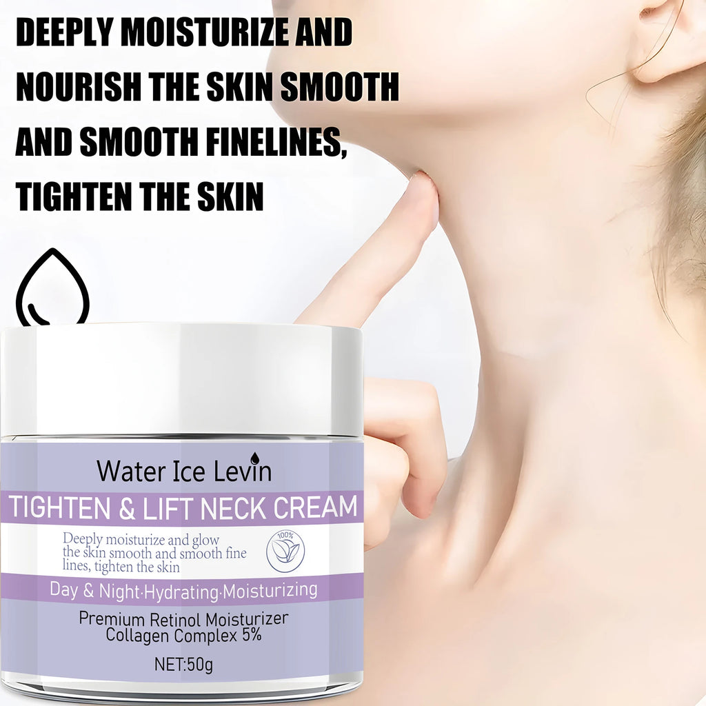 Water Ice Levin Retinol Neck Cream Firming and Lifting Collagen Lotion
