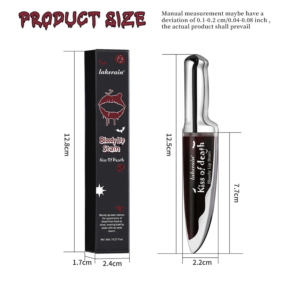 Bloody Matte Lip Stain for Halloween and Theatrical Makeup - 15