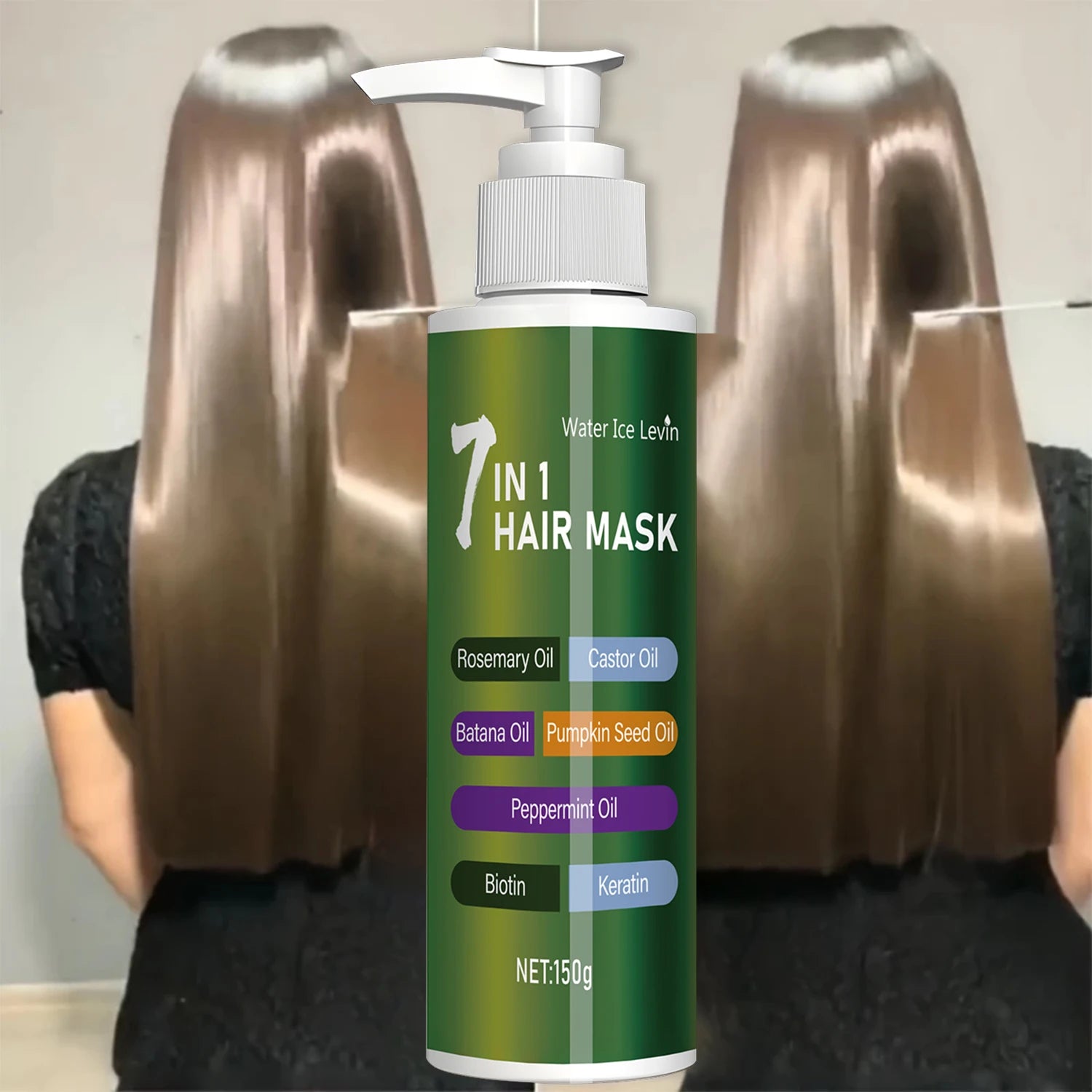 7-in-1 Deep Care Hair Mask with Rosemary Castor Oil Biotin and Keratin