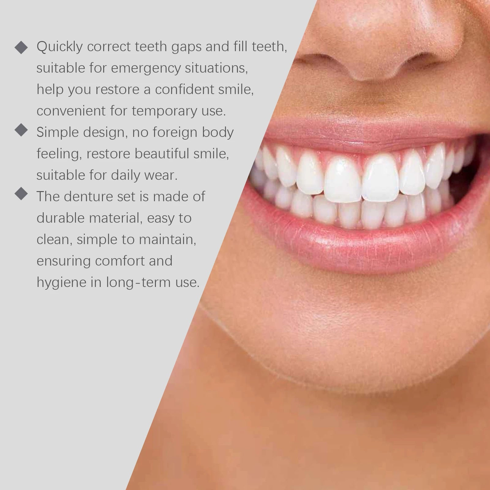 Temporary Cosmetic Denture Set for Smile Improvement - 13