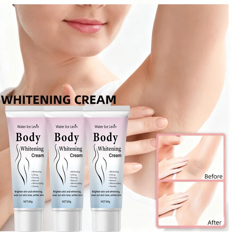 Water Ice Levin Body Whitening Cream Brightening Moisturizer 120g Pack