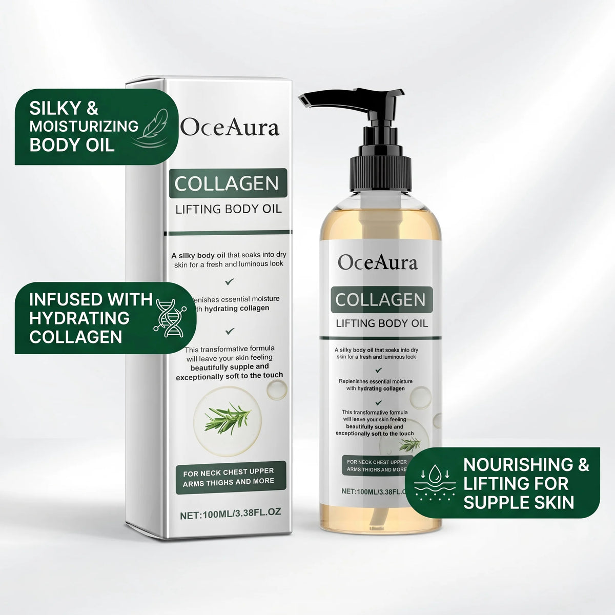 Collagen Body Firming Oil for Tightening and Hydration