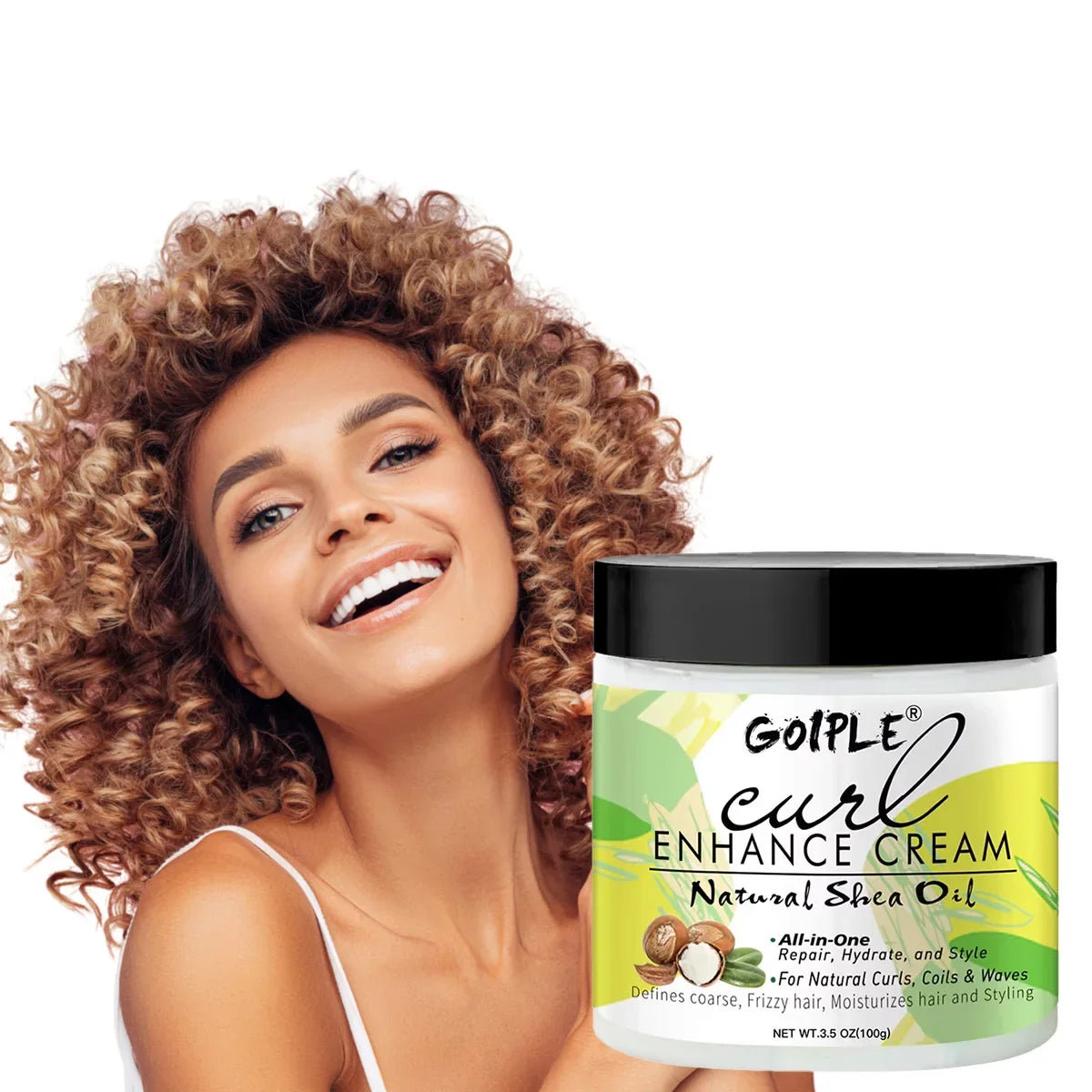 Goiple Curl Defining Cream and Styling Brush Hair Care Kit - 7