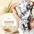 Rice Water Shampoo Bar 2-in-1 Cleansing and Conditioning Hair Soap