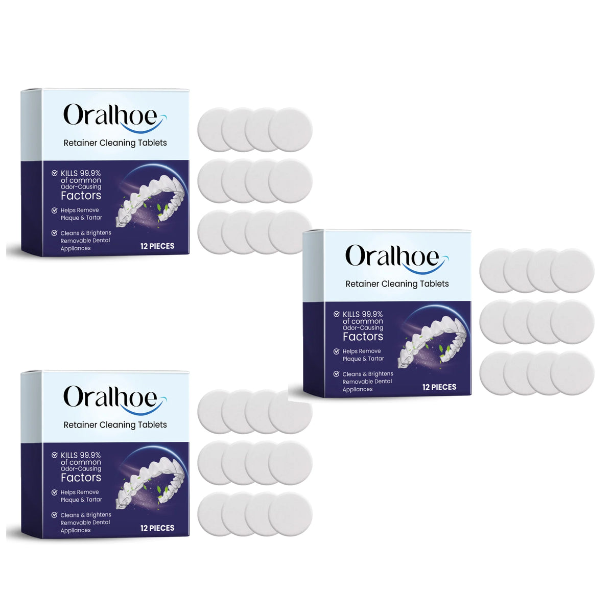 Effervescent Denture and Retainer Cleaning Tablets