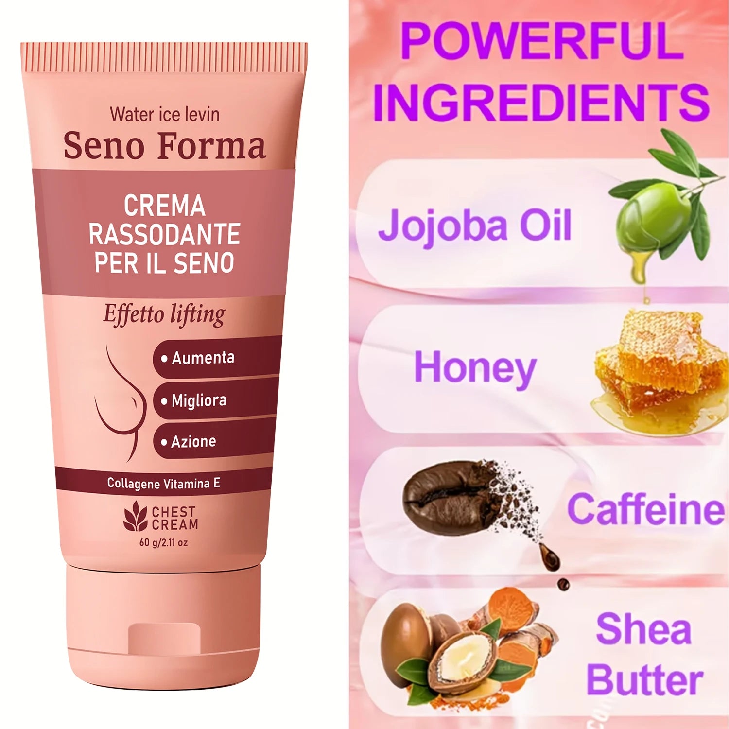 Collagen and Vitamin E Bust Firming Cream Skin Tightening Moisturizer - 10