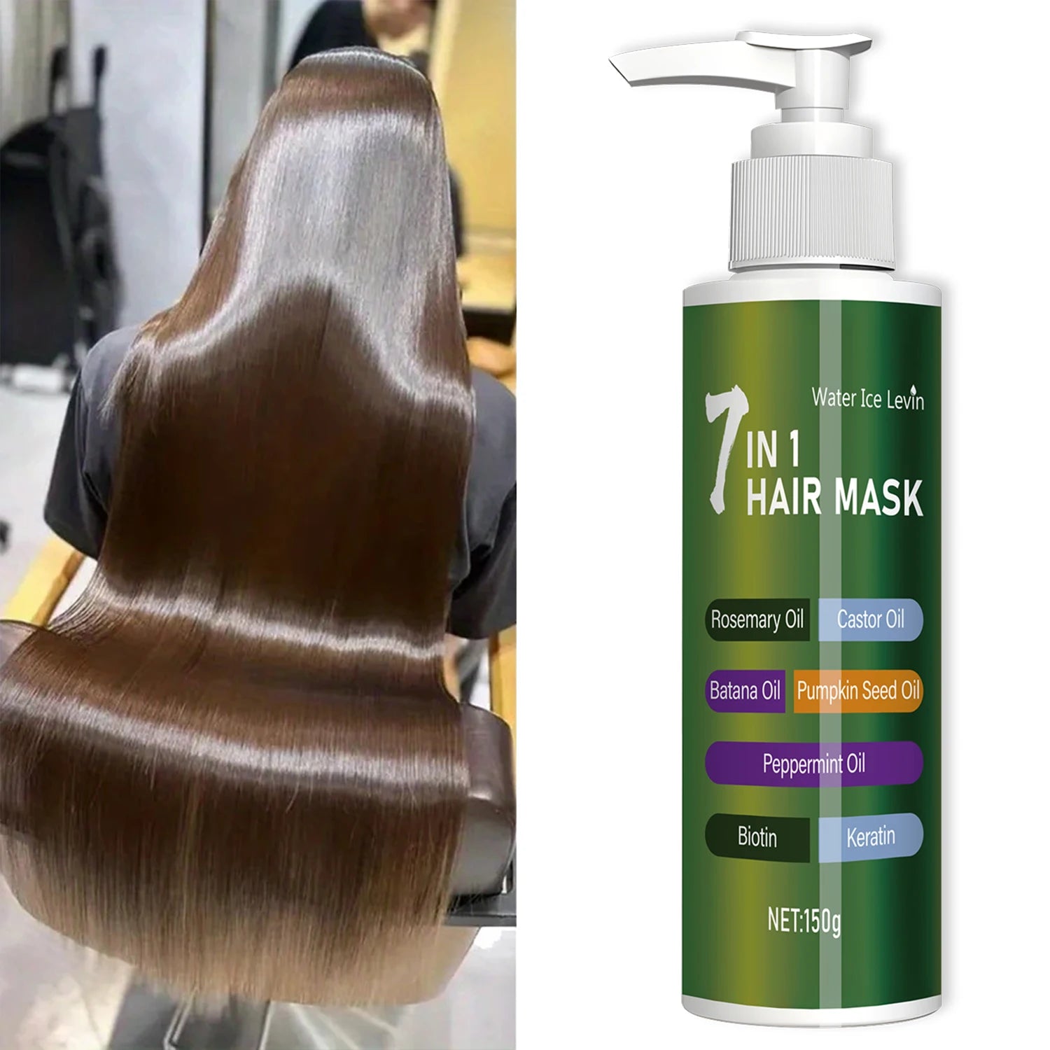 7-in-1 Deep Care Hair Mask with Rosemary Castor Oil Biotin and Keratin - 4
