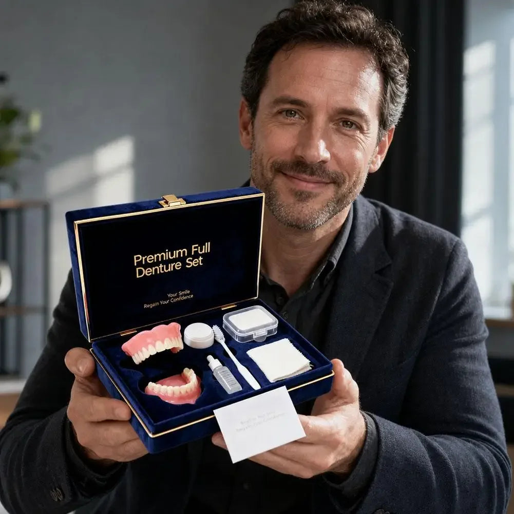 Temporary Full Denture Set for Instant Smile Correction
