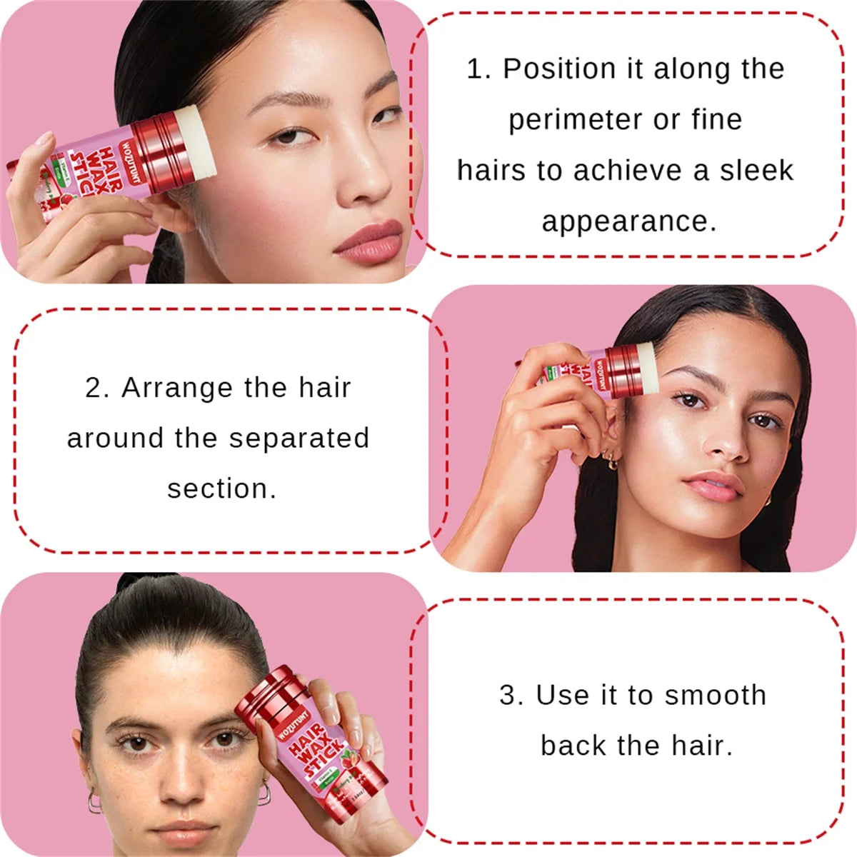 Hair Wax Stick Styling Pomade for Frizzy Hair and Flyaways - 5