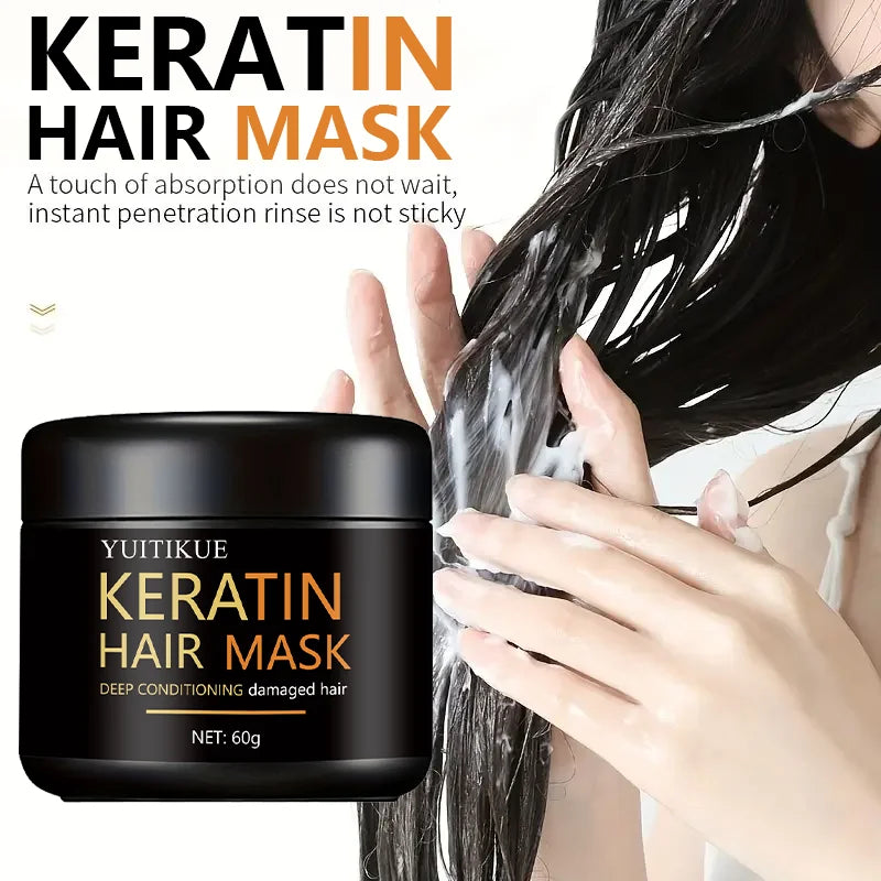 60g Keratin Deep Conditioning Hair Mask for Damaged Hair