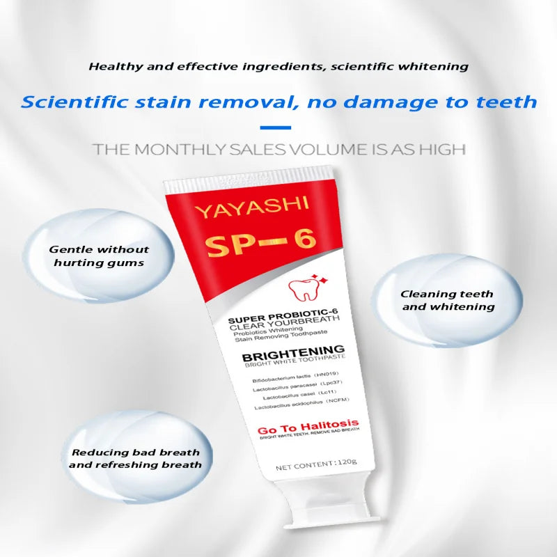 Probiotic Teeth Whitening Toothpaste for Stain Removal