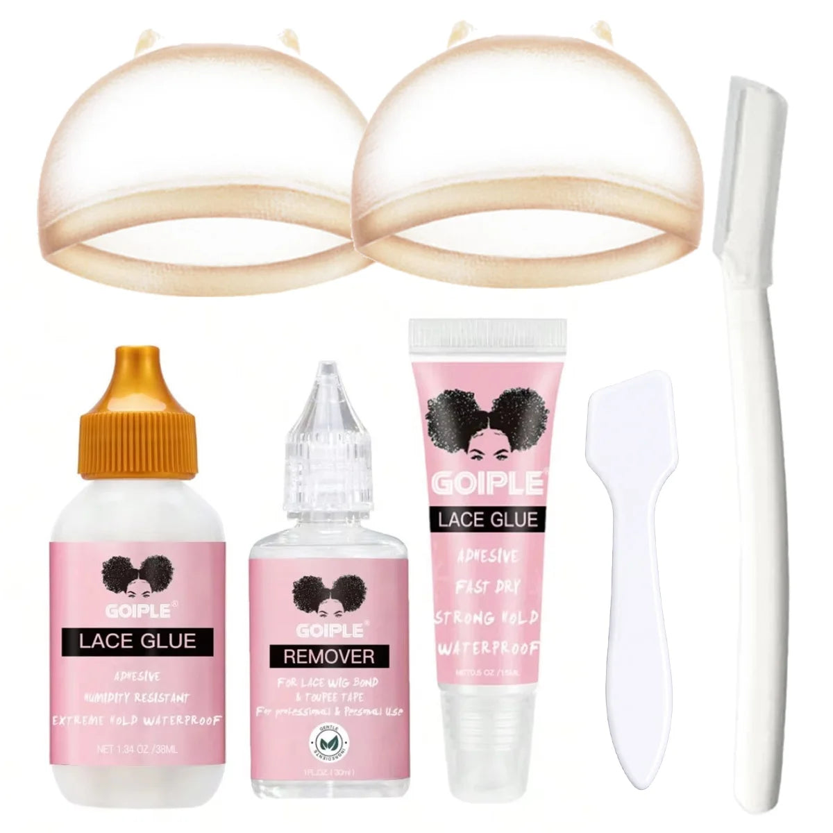 Goiple Lace Wig Glue Kit Waterproof Hair Adhesive and Remover Set