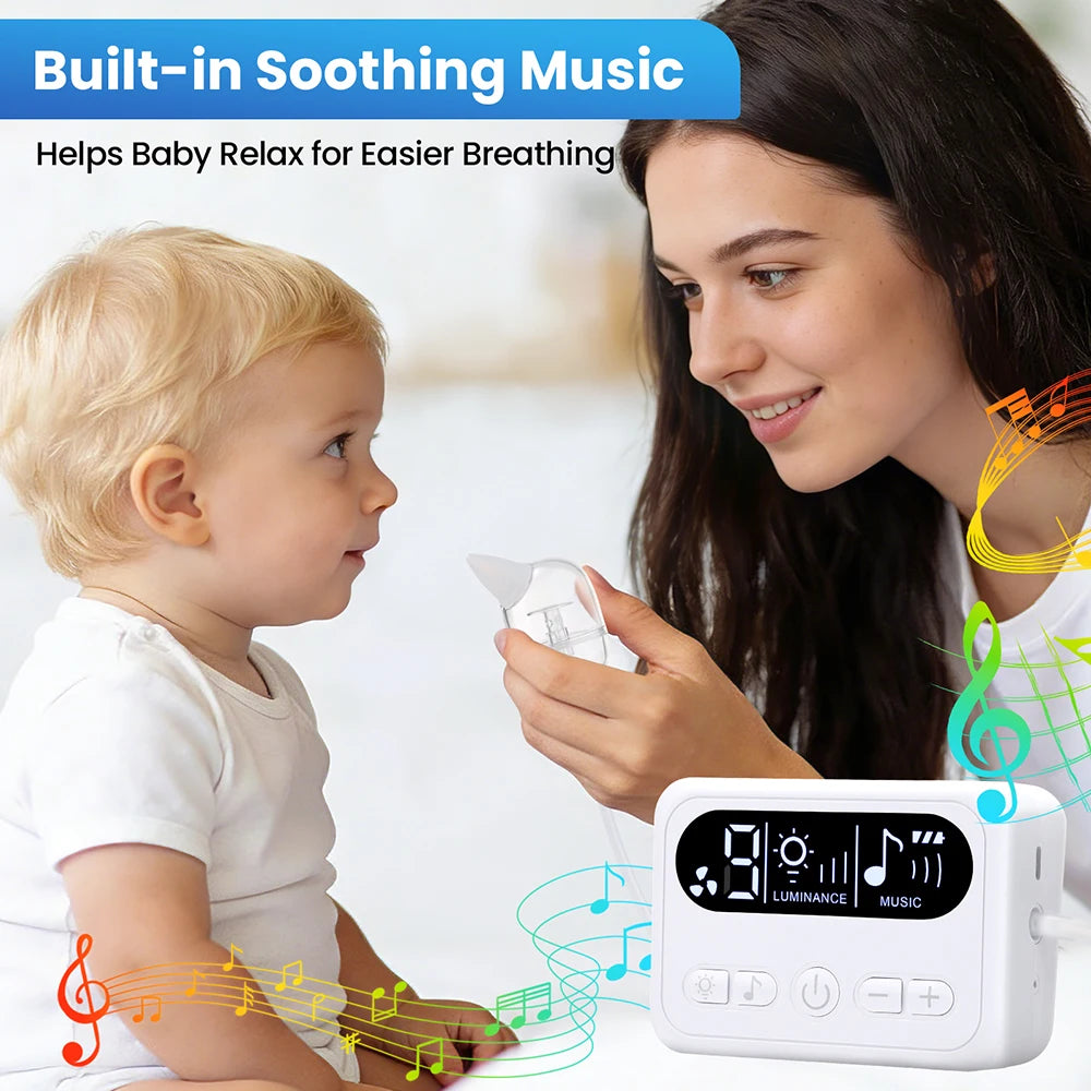 Electric Baby Nasal Aspirator with Music and Gentle Suction