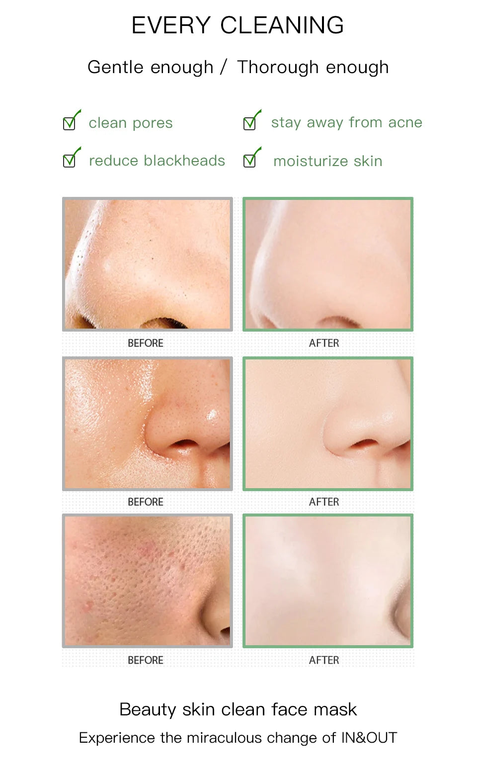 Green Tea Deep Cleansing Face Mask Stick