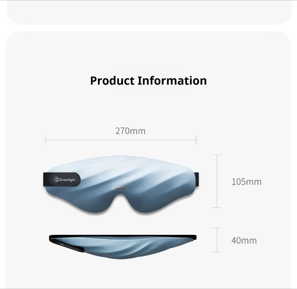 Dreamlight 4S Pro Memory Foam Sleeping Eye Mask Light Blocking Sleep Aid
