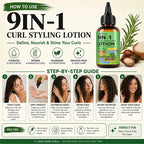 9-in-1 Curl Styling Lotion 70ml Anti-Frizz Hydrating Hair Conditioner