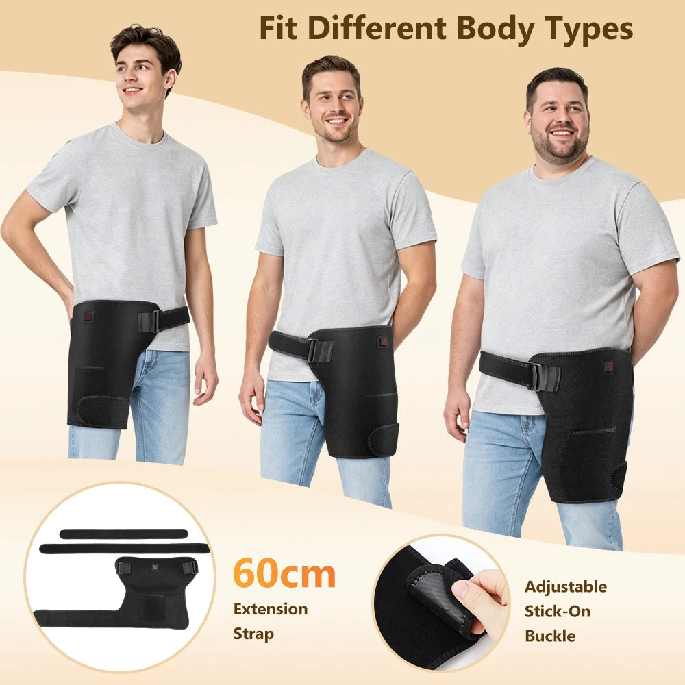 Red Light Therapy Heating Hip Support Brace - 13