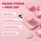 Matte Finish Oil-Control Pressed Powder with Mirror